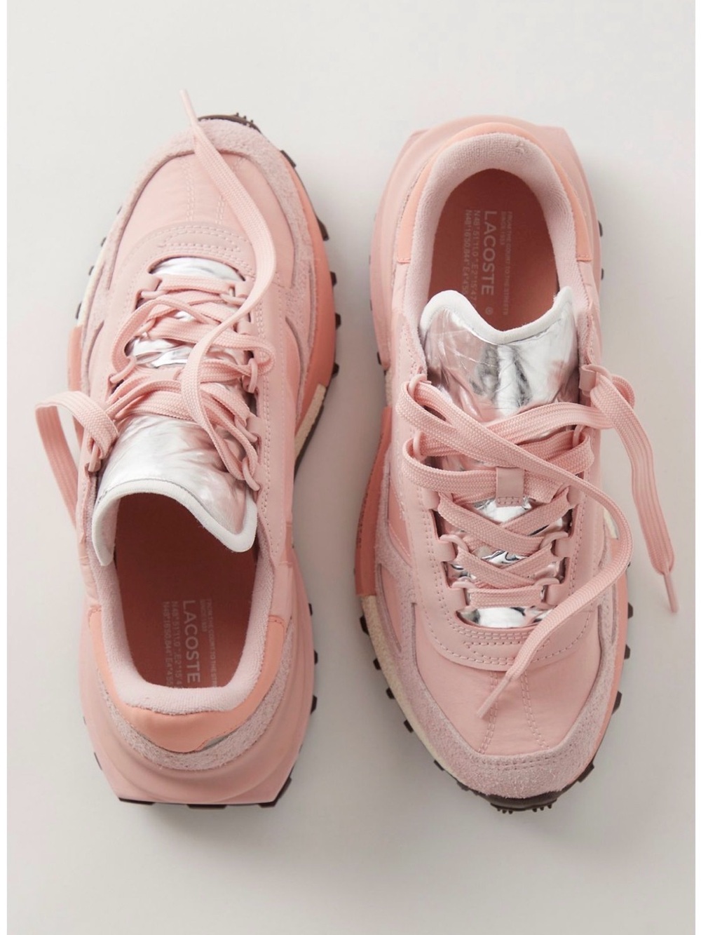 Lacoste Pink Women's Retro Runner Sneakers Free People